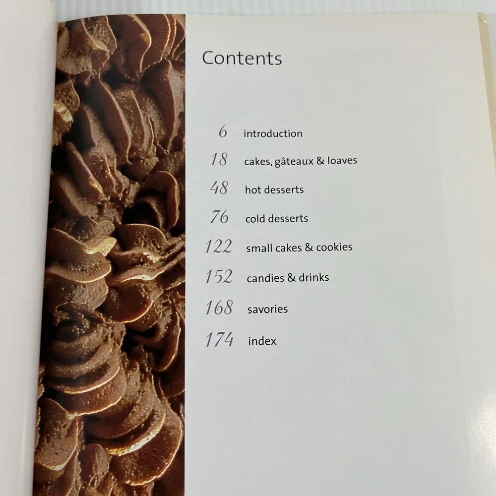Cook's Library Chocolate Cookbook Recipes Desserts 2003 Hardcover Dust Jacket